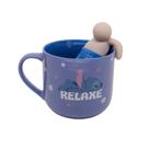 Caneca Stitch c/ Infusor para Chá 350ml Cerâmica - Zona Criativa Caneca Stitch c/ Infusor para Chá 350ml Cerâmica - Zona Criativa