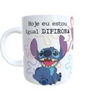 Caneca Stitch Hoje Eu To Igual