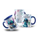 Caneca Stitch Pelúcia com Café Sem Café Divertida Presente