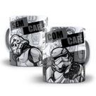 Caneca Stormtrooper Star Wars Com Café Sem Café Porcelana 2