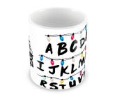 Caneca Stranger Things Personalizada Branca Porcelana 325Ml Ref023 Caneca Stranger Things Personalizada Branca Porcelana 325Ml Ref023