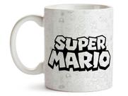 Caneca Super Mario Xícara Porcelana 325ml + Caixa Presente