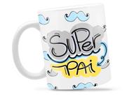 Caneca Super Pai Divertida Porcelana Xícara 325ml + Caixa Presente Caneca Super Pai Divertida Porcelana Xícara 325ml + Caixa Presente