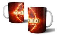 Caneca Supernatural Sobrenatural Fire Logo Impala Winchester