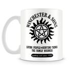 Caneca Supernatural Winchester e Sons - Porcelana Personalizada - 325ml