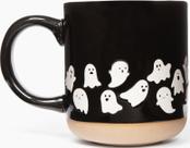 Caneca Sweet Water Decor White Ghosts Black Halloween 420ml