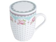Caneca Tampa Filtro Porcelana Super White Amélia Lyor
