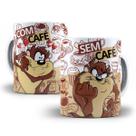 Caneca Taz Mania com café sem café Porcelana Personalizada Caneca Taz Mania com café sem café Porcelana Personalizada