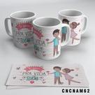 Caneca Te Quero Para Vida Toda Casal Negro