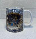 Caneca Temática em cerâmica - Biblioteca 3D