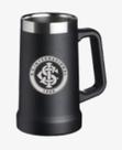 Caneca termica 700ml preta escudo oficial internacional