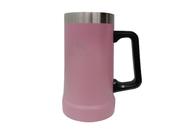 Caneca Térmica 710ml Chopp Cerveja Beer Pints Rosa Aço Inox