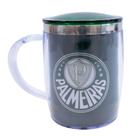 Caneca Térmica Arredondada Com Tampa 450ml - Palmeiras