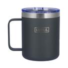 Caneca Térmica Break Mug Lutile 350ml Cinza Inox Mantém Quente e Frio Tampa Vedada Antivazamento Café Chá