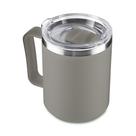 Caneca Térmica Café 450ml com Tampa Aço Inox Parede Dupla Cinza Caneca Térmica Café 450ml com Tampa Aço Inox Parede Dupla Cinza