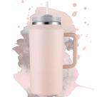 Caneca Térmica Colorida 1200ml com Alça, Tampa e Canudo Bebidas Frias e Quentes