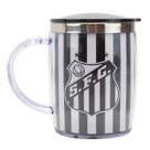 Caneca Térmica Com Tampa 450ml Santos Listrada