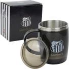 Caneca Térmica Com Tampa 450ml Santos Preta Ref. QH002AZ4
