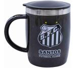 Caneca Térmica Com Tampa 450ml - Santos Preto