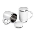 Caneca Térmica com Tampa para 400ml Coffee Time - ASIA IMPORT Caneca Térmica com Tampa para 400ml Coffee Time - ASIA IMPORT