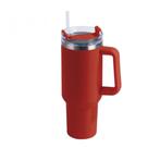 Caneca térmica Copo de aço inoxidável com tampa de palha 1.2L