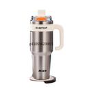 Caneca Térmica De Café De Aço Inoxidável Com Revestimento Cerâmico De 1200ML (40Oz) Com Canudo E Caneca Térmica De Café De Aço Inoxidável Com Revestimento Cerâmico De 1200ML (40Oz) Com Canudo E