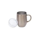 Caneca Termica Dupla Parede Inox Bronze e Tampa 350ml - MIMO