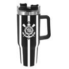 Caneca Térmica Inox com Tampa Corinthians 1200ML - Allmix