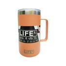 Caneca Térmica Laranja 710ml Inox P/ Vinho Cerveja Café Suco Caneca Térmica Laranja 710ml Inox P/ Vinho Cerveja Café Suco