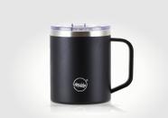 Caneca Térmica Mugy 370ml Preta com Revestimento Cerâmico e Tampa de Polipropileno