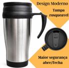Caneca Termica Para Viagem Aco Inox Duplo 450 ml Com Tampa Caneca Termica Para Viagem Aco Inox Duplo 450 ml Com Tampa