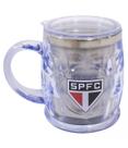 Caneca Térmica Transparente Com Tampa 500ml São Paulo