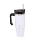 Caneca Térmica Wolff Parede Dupla e Canudo Branca 890ml 29574 Caneca Térmica Wolff Parede Dupla e Canudo Branca 890ml 29574
