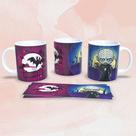 Caneca Terror Estampa 8 em Porcelana para Bebidas Quentes 325 ml Uso Diário Preto Caneca Terror Estampa 8 em Porcelana para Bebidas Quentes 325 ml Uso Diário Preto