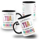 Caneca Tia Madrinha Batismo Dinda
