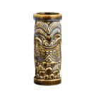 Caneca Tiki de cerâmica 350 ml com design de máscara tribal em estilo vintage