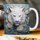 Caneca tridimensional 3D animais/paisagens