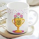 Caneca Troféu Melhor Mãe do Mundo - Porcelana Personalizada