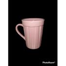 Caneca Tulipa De Porcelana Colorida Canelada 220 Ml