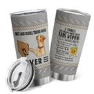 Caneca Tumbler Oasisdream de aço inoxidável de 600 ml com estampa de cachorro