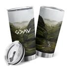 Caneca Tumbler Oasisdream de aço inoxidável de 600 ml com estampa de montanha