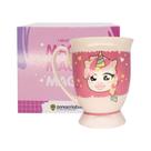 Caneca Unicórnio Rosa Zona Criativa Royal 300ml Xicara Vintage Café Chá Presente Cerâmica Cor:Rosa e BrancoNome do Dese Caneca Unicórnio Rosa Zona Criativa Royal 300ml Xicara Vintage Café Chá Presente Cerâmica Cor:Rosa e BrancoNome do Dese