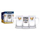 Caneca Vidro 565Ml - Cerveja Nao Faz Penalti - BrasFoot