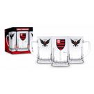 Caneca Vidro 565ml Flamengo 1 Unidade Caneca Vidro 565ml Flamengo 1 Unidade