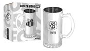 Caneca vidro berlim metalic santos