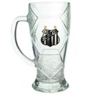Caneca vidro bola futebol 630ml - santos