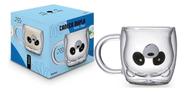 Caneca Vidro Borossilicato Parede Dupla Panda 250ml Brasfoot