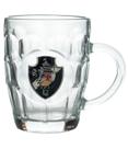 Caneca Vidro Brasão Metal 400ml Vasco
