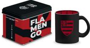 Caneca vidro diamond metalic lata times - flamengo - Brasfoot