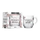 Caneca Vidro Elegance Pessoas Que Fazem A Diferenca 300ml